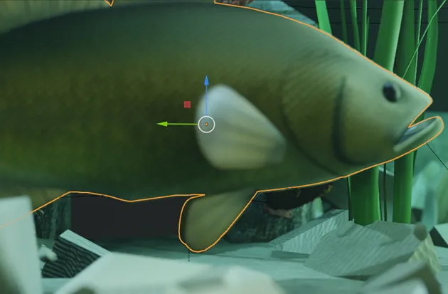 Image du poisson à la fin de l'animation