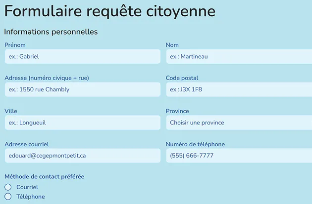Image du formulaire de Baie Ste-Catherine