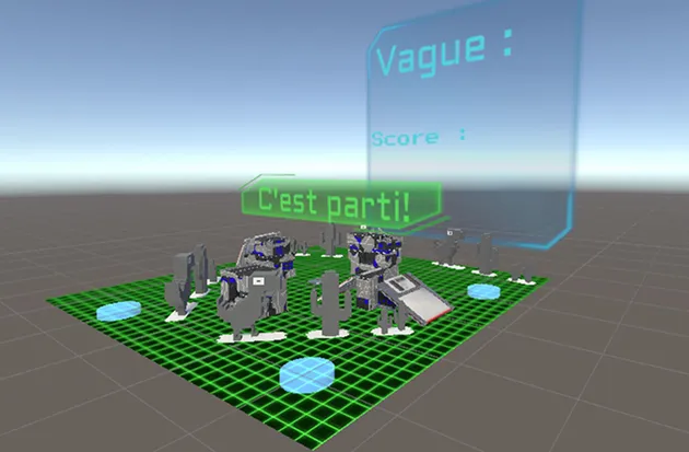 Image du niveau deux du projet Unity